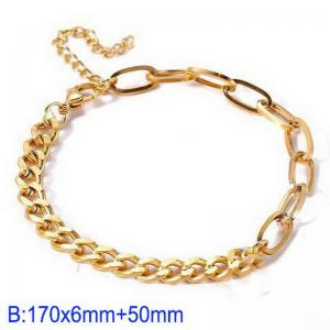Stainless steel splicing bracelet - KB184907-Z