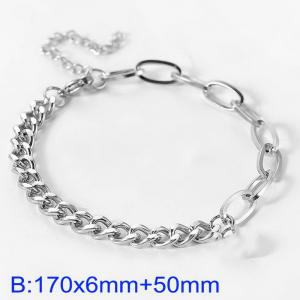 Stainless steel splicing bracelet - KB184908-Z