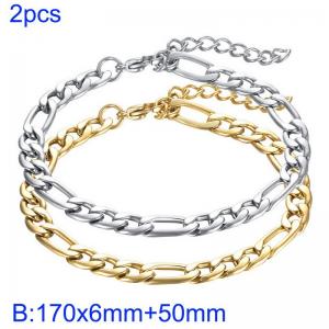 Stainless steel 3:1NK bracelet - KB184909-Z