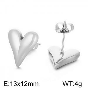 Simple three-dimensional metal style earrings Women's European and American temperament trendy peach personality earrings Cool style small crowd versatile earrings - KE108067-Z